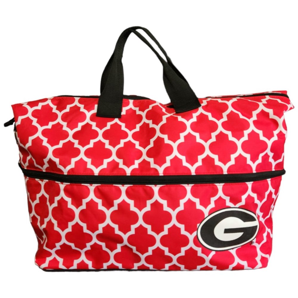 Large UGA Bulldog Insolated Bag/Tote University Of Georgia Carry Cooler Red